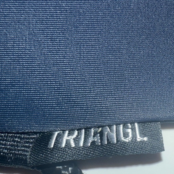 Triangl Swimwear Navy Neoprene Bag with Black Drawstring Straps - Picture 5 of 5